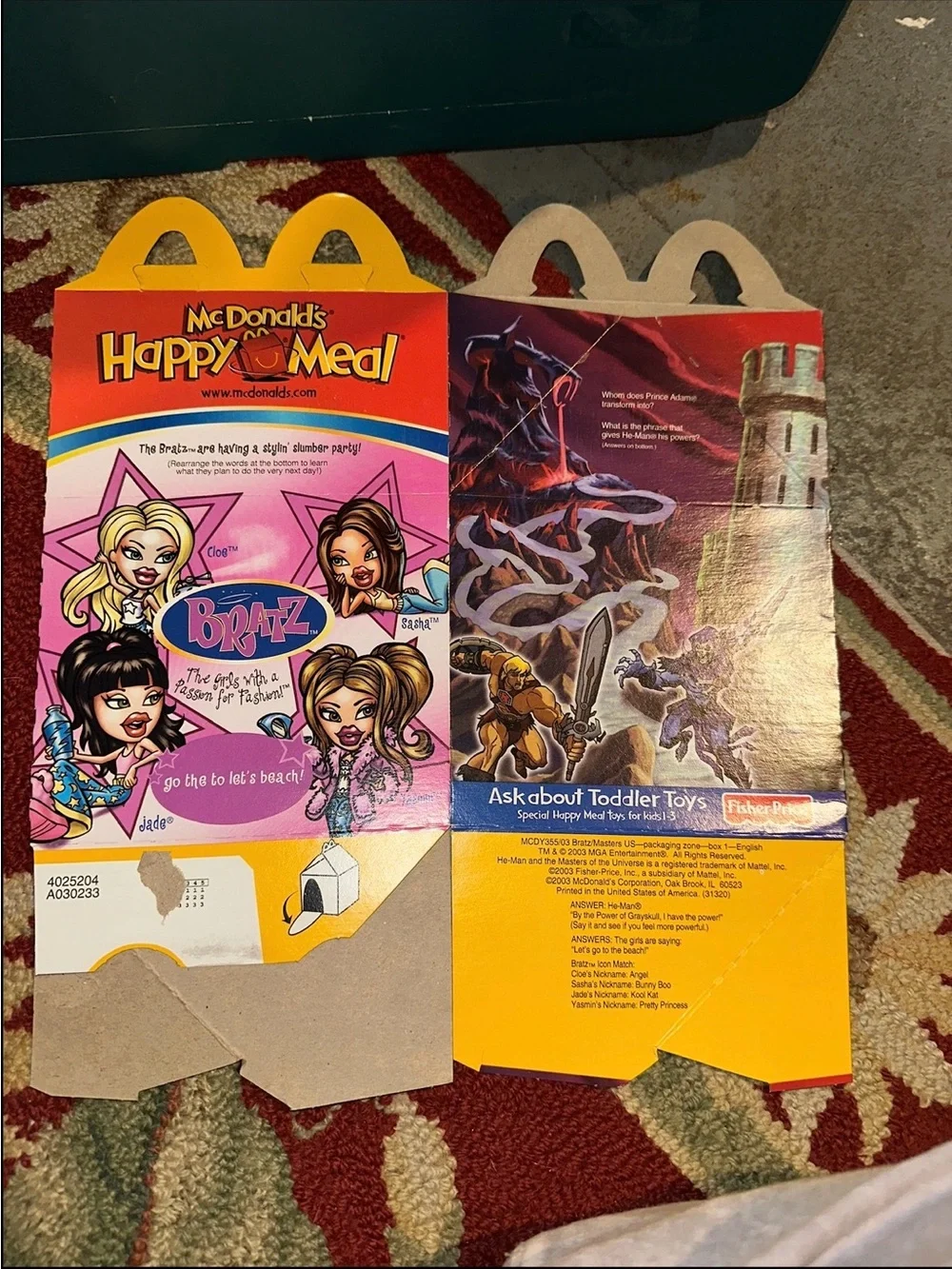 2003 McDonald’s Happy Meal Bratz Dolls Lot
